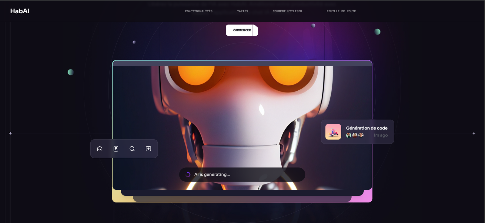 HabAI - Page de Destination IA Moderne